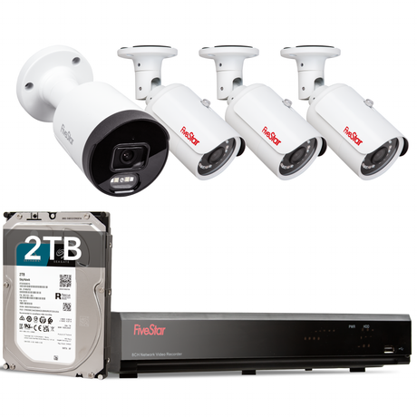 FiveStar - 8 channel AI-Powered surveillance camera kit